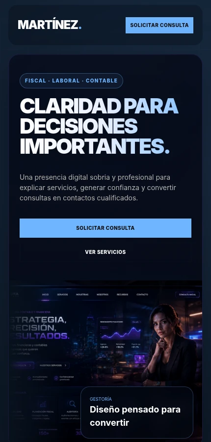 Vista móvil gestoría